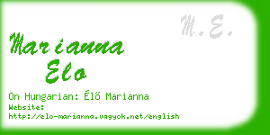 marianna elo business card