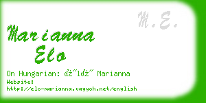 marianna elo business card